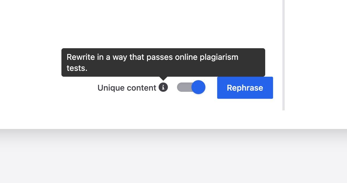 How to avoid plagiarism when rewriting with Tinq.ai?