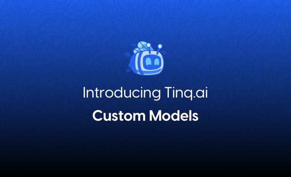 Introducing: Tinq.ai Custom AI Models